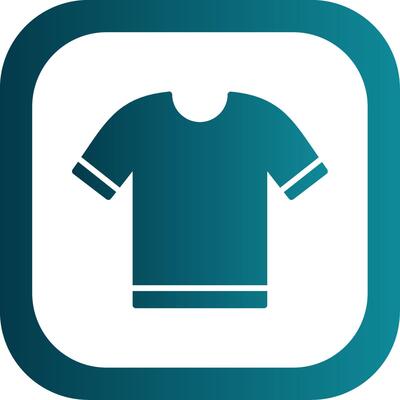 Shirt Glyph Gradient Corner Icon
