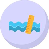 Ruler Flat Bubble Icon vector