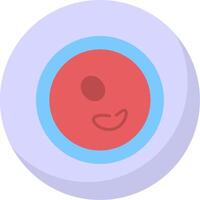 Human Cell Flat Bubble Icon vector