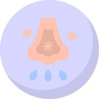 Immunlology Alergy Flat Bubble Icon vector