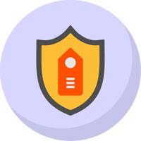 Brand Protection Flat Bubble Icon vector