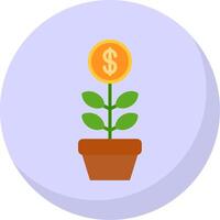 Investment Flat Bubble Icon vector