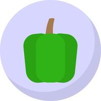 Pepper Flat Bubble Icon vector