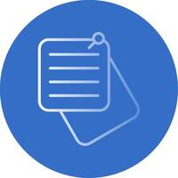 Pinned Flat Bubble Icon vector