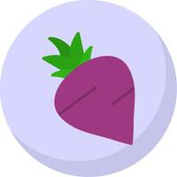 Turnip Flat Bubble Icon vector