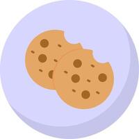 Cookies Flat Bubble Icon vector