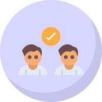 Deal Flat Bubble Icon vector