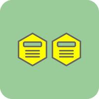 Infographic Elements Filled Yellow Icon vector