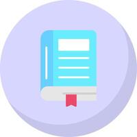 Book Flat Bubble Icon vector