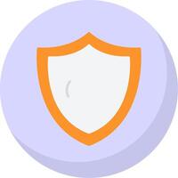 Security Shield Flat Bubble Icon vector