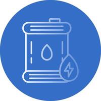 Oil Flat Bubble Icon vector