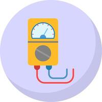 Voltage Indicator Flat Bubble Icon vector