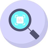 Social Media Scanner Flat Bubble Icon vector