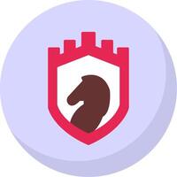 Security Castle Strategy Flat Bubble Icon vector