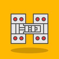Hinge Filled Shadow Icon vector