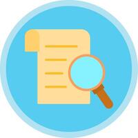 Research Report Flat Multi Circle Icon vector