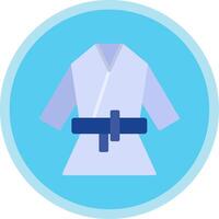 Kimono Flat Multi Circle Icon vector