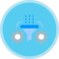 Refinement Flat Multi Circle Icon vector