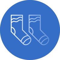 Socks Flat Bubble Icon vector