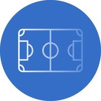 Soccer Field Flat Bubble Icon vector