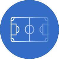 Soccer Field Flat Bubble Icon vector