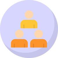 People Flat Bubble Icon vector