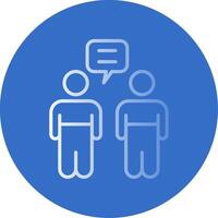 Relationship Flat Bubble Icon vector