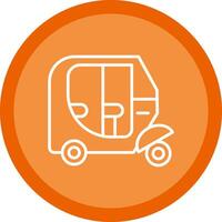 Vehicle Line Multi Circle Icon vector