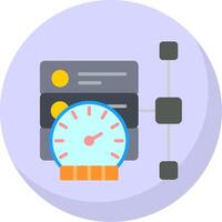 Performance Flat Bubble Icon vector