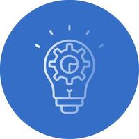 Innovation Flat Bubble Icon vector