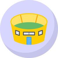 Stadium Flat Bubble Icon vector