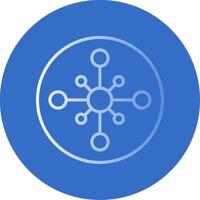 Network Hub Flat Bubble Icon vector