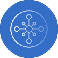 Network Hub Flat Bubble Icon vector