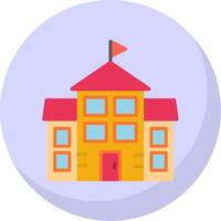 University Flat Bubble Icon vector