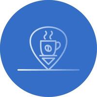 Pin Location Flat Bubble Icon vector