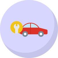 Car Repair Flat Bubble Icon vector