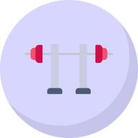 Squat Flat Bubble Icon vector