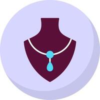 Necklace Flat Bubble Icon vector