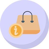 Info Flat Bubble Icon vector