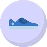 zapatilla de deporte plano burbuja icono vector