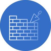 Brickwall Flat Bubble Icon vector