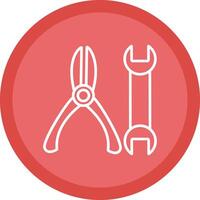 Tools Line Multi Circle Icon vector