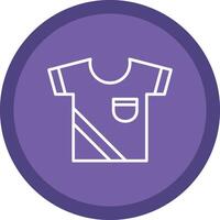 Shirt Line Multi Circle Icon vector