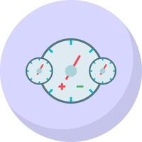 Clocks Flat Bubble Icon vector