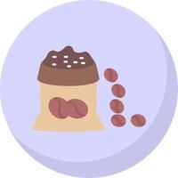 Bean Bag Flat Bubble Icon vector