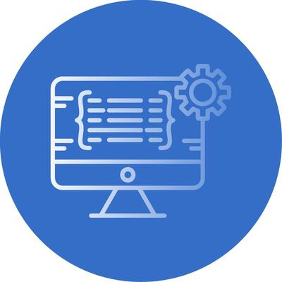 Programming Flat Bubble Icon