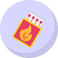 Match Flat Bubble Icon vector