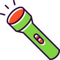 Torch filled Design Icon vector