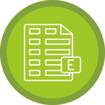 sobresalir línea multi circulo icono vector