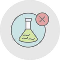 No Chemical Line Filled Light Icon vector